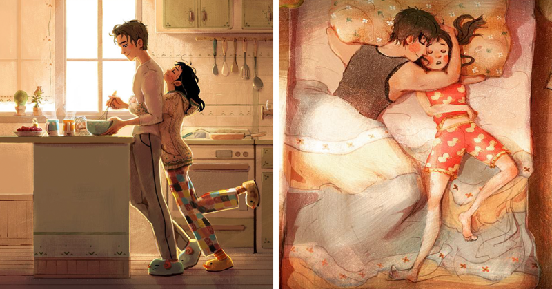 Korean Illustrator Captures The Beauty Of Falling In Love So Well You Can Almost Feel It