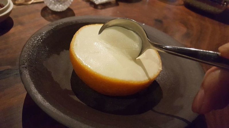 “Super smooth, really creamy and had hidden segments of candied oranges at the bottom”