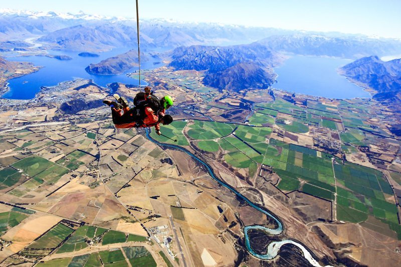 Went skydiving in New Zealand with some breath-taking views