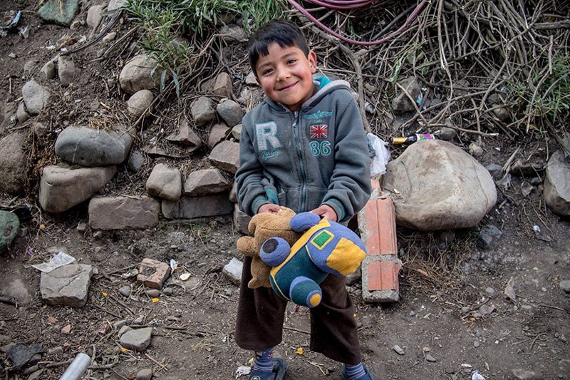 In a Bolivian home living on $254/month per adult, the favorite toy is a stuffed toy