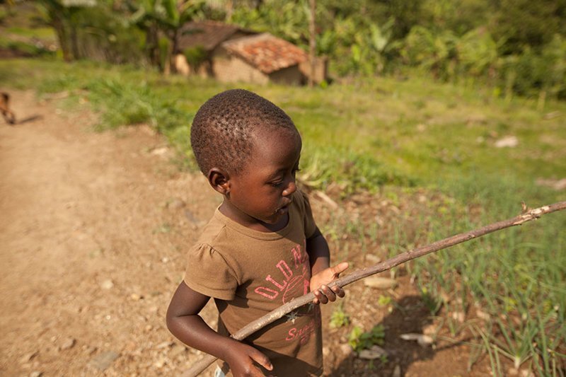 In a Rwandan home living on $251/month per adult, the favorite toy is a stick