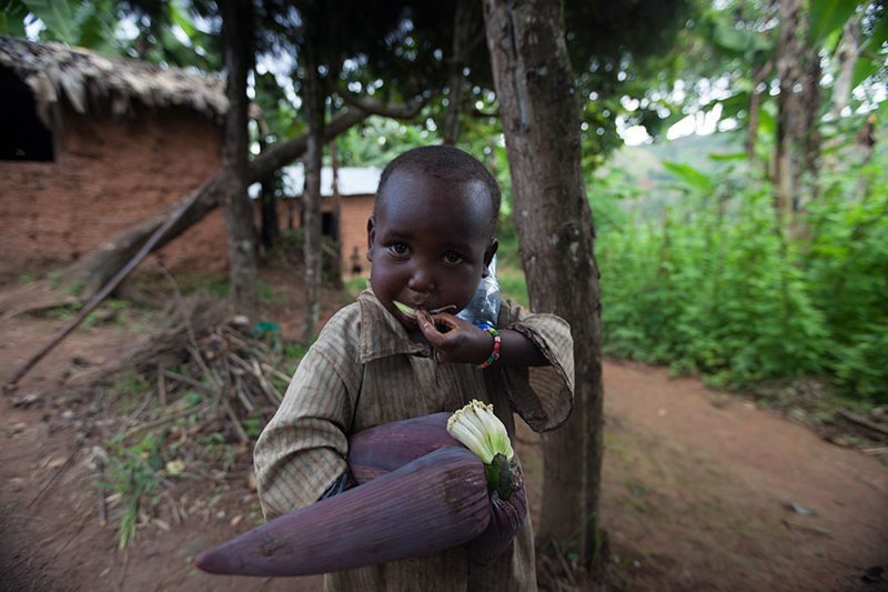 In a Burundian home living on $29/month per adult, the favorite toy is dried maize