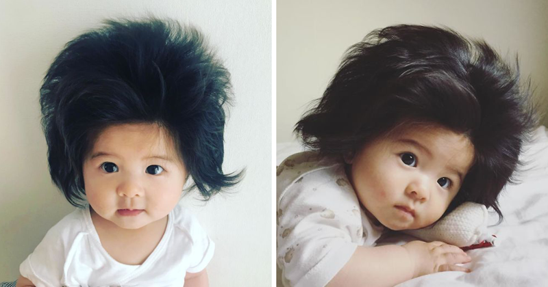 This Girl Is Only Six Months Old, But Her Hair Is Ridiculously Amazing