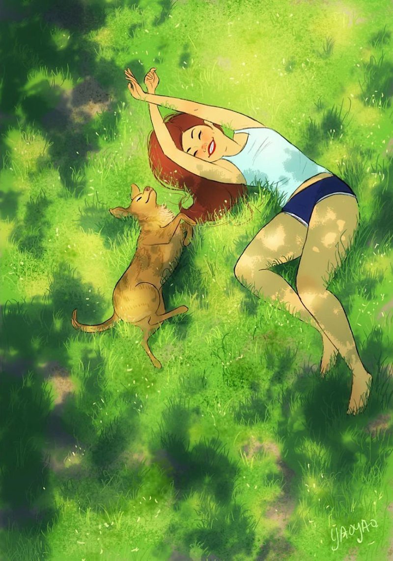 Girl Illustrates Life With Her Dog And The Pictures Will Melt Your Cold Heart
