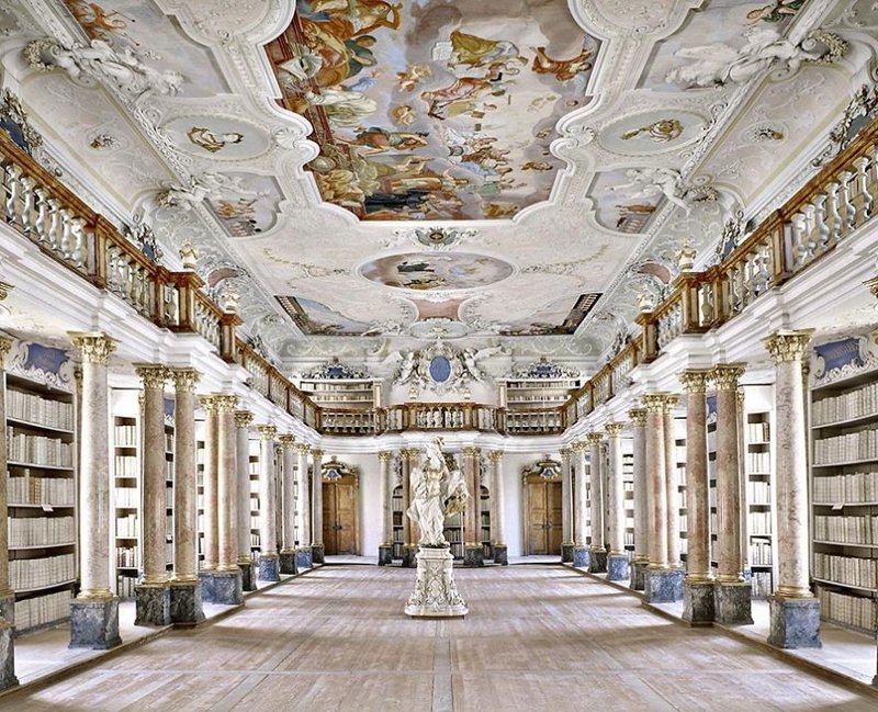 #22 Ottobeuren Abbey Library, Ottobeuren, Germany