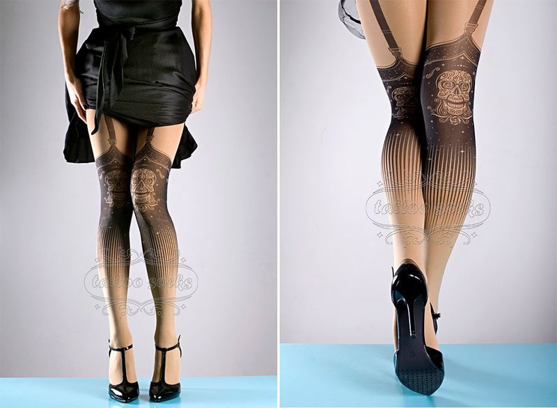 Absolutely Amazing Tattoo Tights For Impressive Outfit