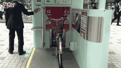 20. Bikes are stored in the most genius way.