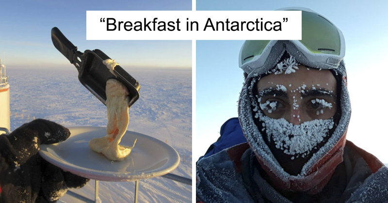 Astrobiologist Tries Cooking In Antarctica At -70ºC, And The Result Will Crack You Up