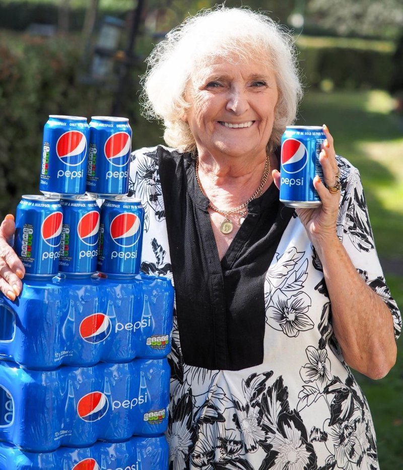 Jackie Page, 77, downs a can of Pepsi every morning and can guzzle up to four every day