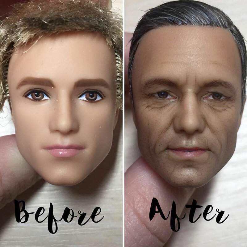 Ukrainian Artist Removes Makeup From Dolls To Repaint Them In A Very Realistic Way