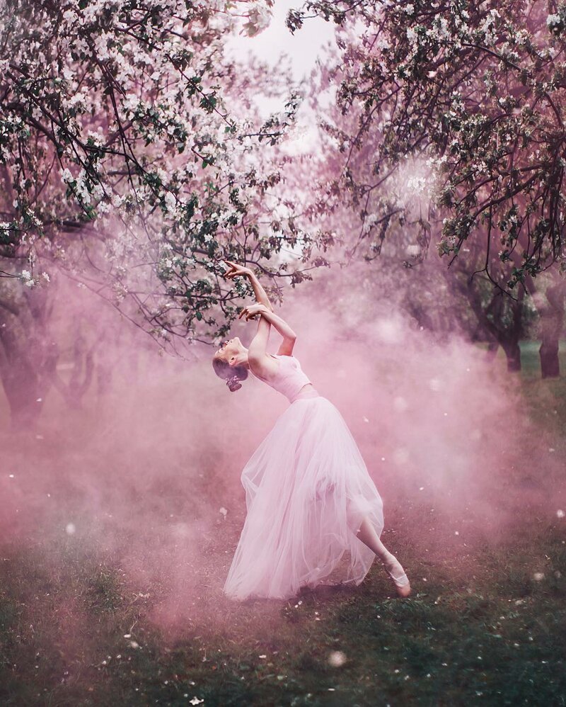 Russian Photographer Kristina Makeeva Captures Women In Dresses Set Against Magical Landscapes