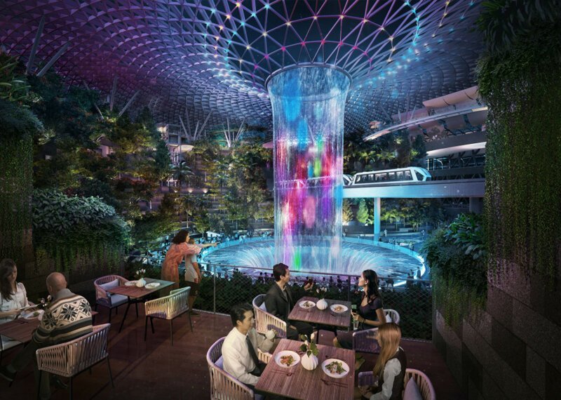 At night the waterfall will feature sound and light shows