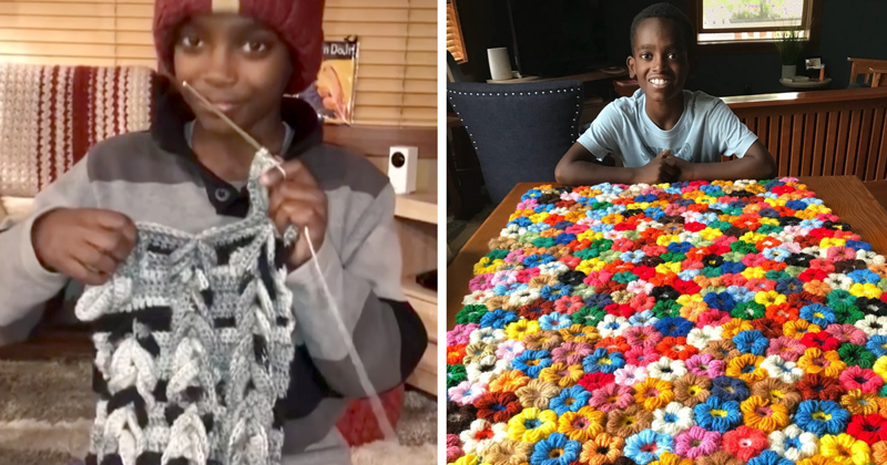 This 11-Year-Old Boy Learned To Crochet At The Of Age 5 And Is Now Called A Crocheting Prodigy