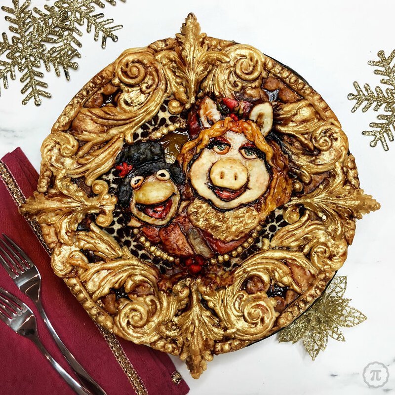 #18 Kermit And Miss Piggy In A Christmassy Muppets Pie