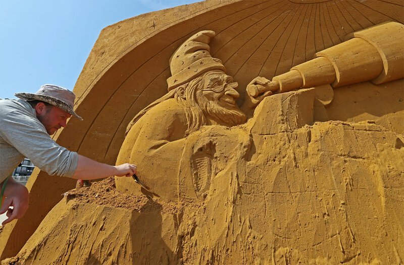 Amazing Images From A Belgian Sand Sculpting Festival