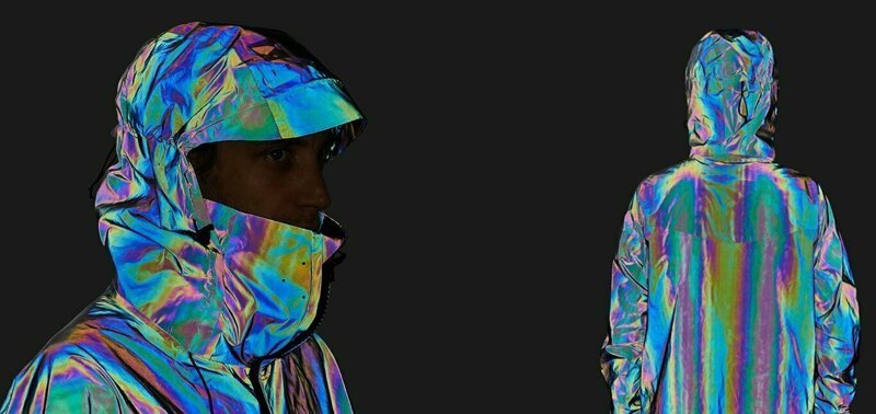 This Jacket That’s Made From 2 Billion Glass Spheres Reflects Every Color In The Visible Spectrum