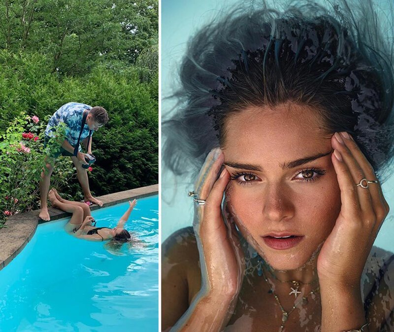 German Photographer Shows The Behind The Scenes Of His Stunning Female Portraits