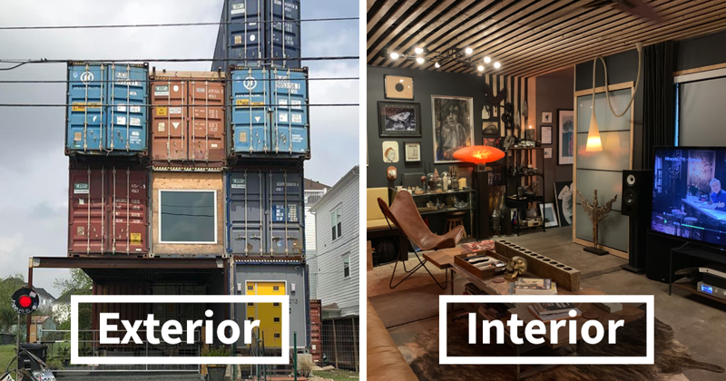 Man Uses 11 Shipping Containers To Build His 2,500 Square Foot Dream House