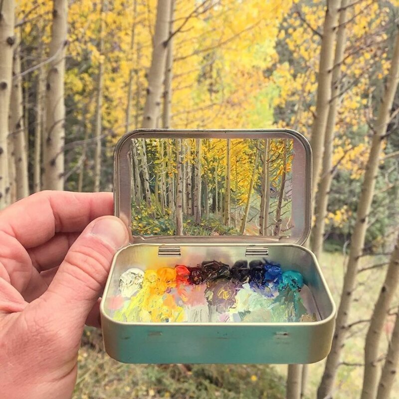 Artist Creates 30 Mini Plein Air Paintings In Altoids Tins