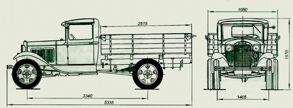 Газ аа полуторка рисунок