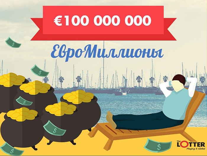 1 000 шансов выиграть €100 000 000 в супертираже EuroMillions