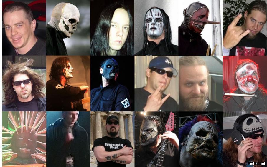 Они без маски. Группа слипкнот без масок. Солист группы Slipknot без маски.