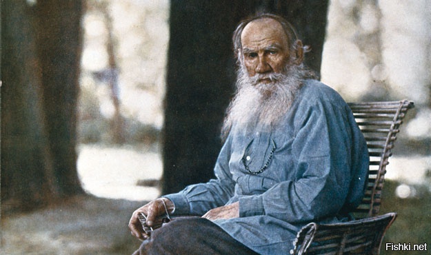 В мае 1908 года Прокудин-Горский провел три дня в семье Толстых в Ясной Поляне. Результатом этой поездки стал фотопортрет Льва Николаевича Толстого