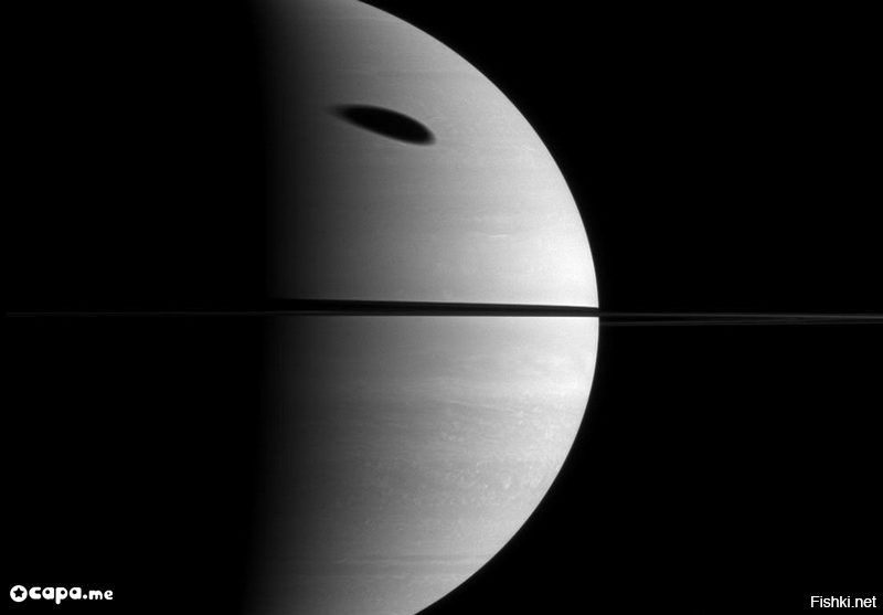 А вот ещё затмение на Сатурне! Ты гля!!