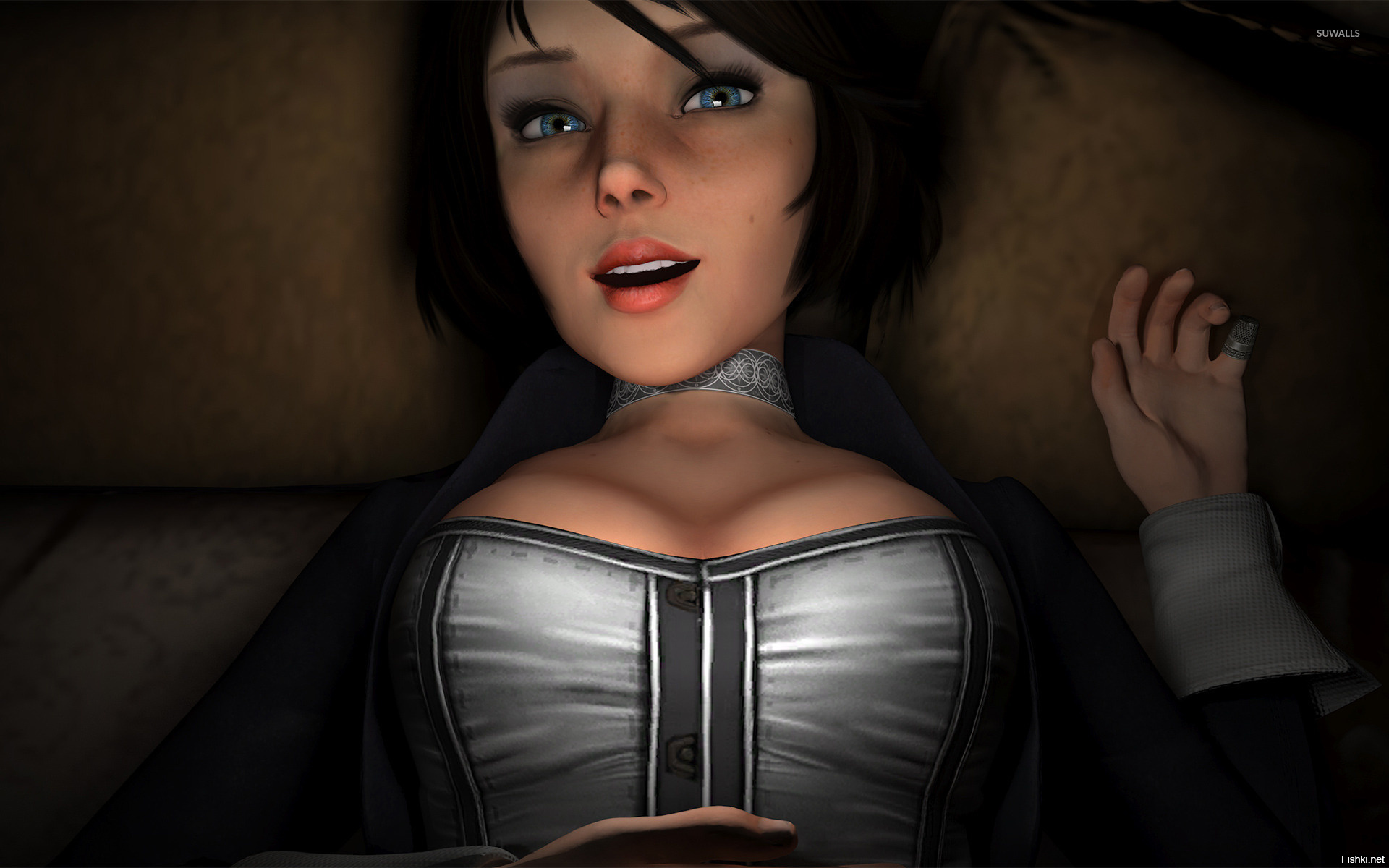 Напомнило Bioshock 3 Infinitive ,персонажа зовут Элизабет 