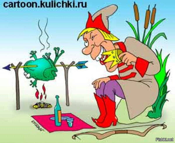 Картинки карикатура лягушка царевна