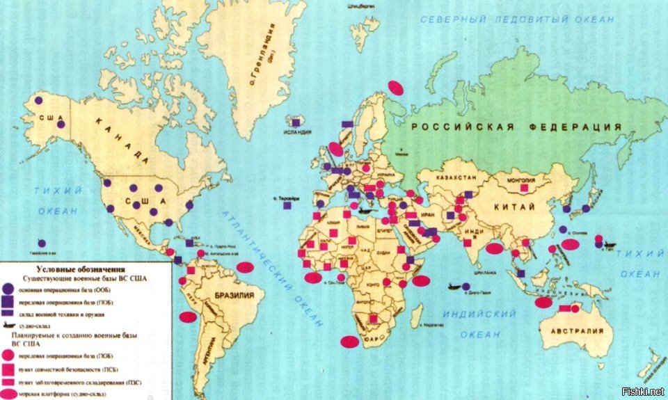 Карта баз нато вокруг россии