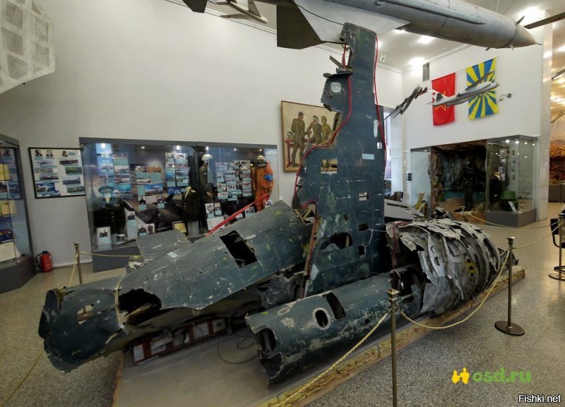 Обломки У-2 в Музее Вооружённых Сил России.
