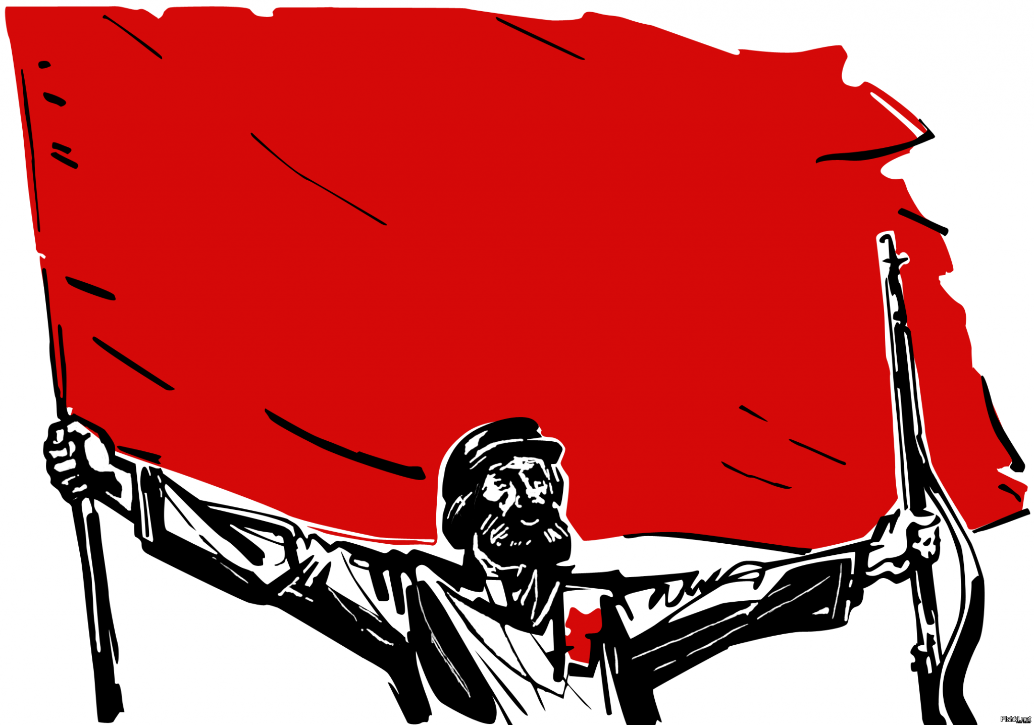 Флаг революции Большевиков 1917
