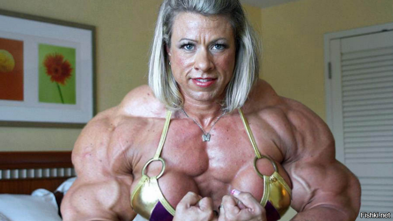 Bodybuilderin Granny Extrem Onanieren