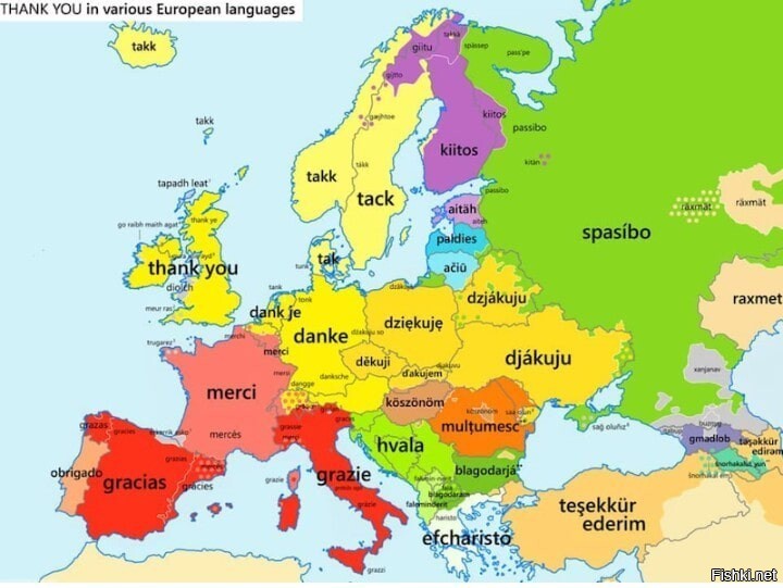 Карта где говорят на русском
