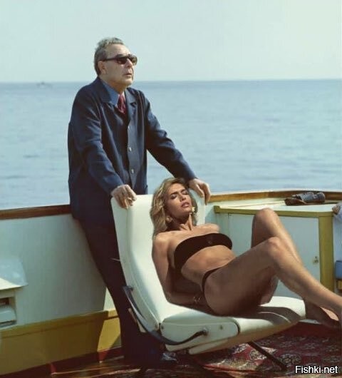 Леонид и Вера Брежневы. Ялта. 1979. Фото из семейного архива.
