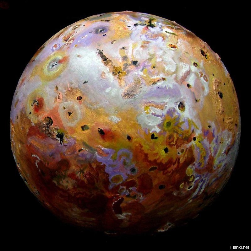 А это - палитра для росписи Земли (спутник Юпитера Ио))
