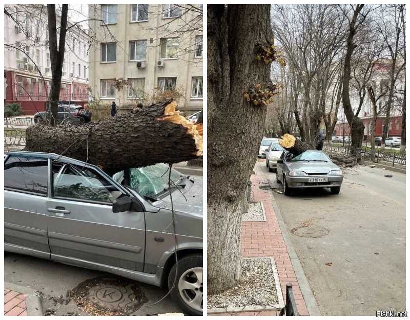 Симферополь. В Ялте тоже есть пострадавшие и не только машины. И Крыму досталось сегодня, хотя говорят что пик будет завтра.