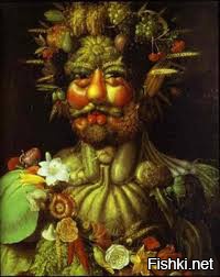 Джузеппе Арчимбольдо-классик маньеризма. Живописец, декоратор. Родился в Милане  в 1572г.